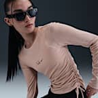 Nike Sportswear Women's Ribbed Long-Sleeve Cropped Top