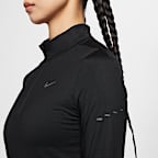 เสื้อวิ่งผู้หญิงซิปสั้น Dri-FIT UV Nike Swift