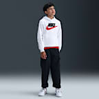 Sudadera con gorro de tejido Fleece para niños talla grande Nike Sportswear Club