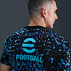Inter Milan Academy Pro Nike Dri-FIT mérkőzés előtti, rövid ujjú férfi futballfelső