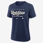 Milwaukee Brewers 2026 World Series Participant Authentic Collection Women's Nike MLB T-Shirt - Navy