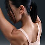 สปอร์ตบราผู้หญิงซิปหน้าเสริมฟองน้ำ Nike Indy High Support