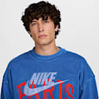 Sudadera de cuello redondo de tejido Fleece para hombre Nike Air "Paris"