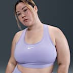Nike Swoosh Medium Support Women's Padded Sports Bra (Plus Size)