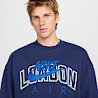 Sudadera de cuello redondo de tejido Fleece para hombre Nike Air "London"