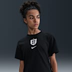 Playera de fútbol Nike Inglaterra Premium de portero para niños talla grande