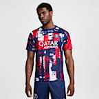 Paris Saint-Germain Academy Pro 主場男款 Nike Dri-FIT 足球預賽短袖上衣