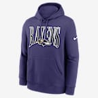 Baltimore Ravens Rewind Club Men's Nike NFL Pullover Hoodie - Purple