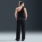 Pants deportivos de jacquard a rayas de tiro medio holgados para mujer Nike Sportswear