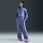 Nike Sportswear Club Fleece Big Kids' (Girls') 1/2-Zip Long-Sleeve Top