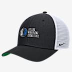 Dallas Mavericks 2024/25 Rise Icon Edition Nike NBA Trucker Cap - Black