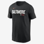 Baltimore Orioles City Connect Wordmark Men's Nike MLB T-Shirt - Black