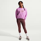 Nike Sportswear Club Fleece Older Kids' (Girls') Boxy Crew-Neck Sweatshirt