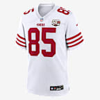 George Kittle San Francisco 49ers 80th Anniversary Men's Nike NFL Game Jersey - White