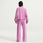 Pants de French Terry de tiro medio con dobladillo abierto para mujer Nike Sportswear Chill Terry