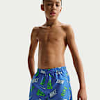 Shorts de playa o alberca con forro de ropa interior de 18 cm para niño talla grande Nike Swim Breaker