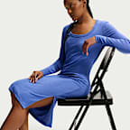 Nike Sportswear Chill Knit Women's Tight Long-Sleeve Midi Mini-Rib Dress