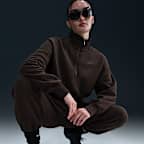 Nike Sportswear Phoenix Plush Women's Oversized 1/4-Zip Cropped Cosy Fleece Sweatshirt