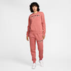 ナイキ スポーツウェア フェニックス フリース ウィメンズ ロゴ クルーネック スウェットシャツ