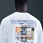 Playera de básquetbol de manga larga para hombre Nike