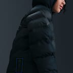 Inter Milan Nike Soccer szintetikus töltetű, kapucnis kabát nagyobb gyerekeknek