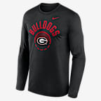 Georgia Courtside Men's Nike Dri-FIT College Long-Sleeve T-Shirt - Black