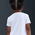 Conjunto de playera y shorts de malla infantil Nike Wild Flower