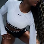 Γυναικεία μακρυμάνικη crop μπλούζα Dri-FIT Nike Pro