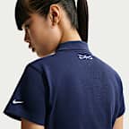 Polo de golf de manga corta para mujer Nike