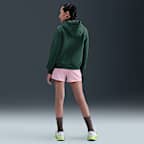 Nike One Older Kids' (Girls') Dri-FIT High-Waisted Woven Training Shorts