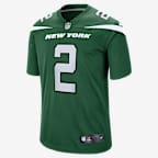 NFL New York Jets (Zach Wilson) Men's Game American Football Jersey