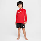 Playera de manga larga para niño talla pequeña Nike Swim Hydroguard Essential