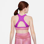 Nike Swoosh Older Kids' (Girls') Reversible Sports Bra