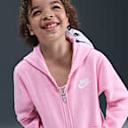 Nike Sportswear Club Little Kids' Fleece Full-Zip Hoodie