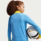 Haut d'entraînement de football en maille Nike Dri-FIT FC Barcelona Strike 4e tenue pour ado