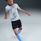 Tottenham Hotspur Academy Pro Home Nike Dri-FIT kurzärmeliges Pre-Match-Fußballoberteil (ältere Kinder)