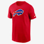 Playera Nike de la NFL para hombre Buffalo Bills Logo Essential - Rojo