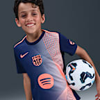 FC Barcelona Academy Pro Third Big Kids' Nike Dri-FIT Soccer Pre-Match Top