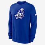 Dallas Cowboys Swing Pass Rewind Club Men's Nike NFL Pullover Crew