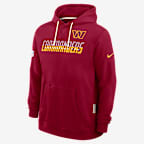 Washington Commanders Sideline Standard Issue Men's Nike Dri-FIT NFL Pullover Hoodie - Red