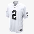 Jersey de fútbol americano Game para hombre NFL Las Vegas Raiders (Josh Jacobs) - Blanco