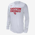 Dayton Men's Nike College Long-Sleeve T-Shirt - White