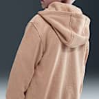 Conjunto de dos piezas de sudadera con gorro para niños talla pequeña Nike Full-Zip Club Set