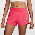 ナイキ ワン ウィメンズ Dri-FIT ミッドライズ グラフィック ショートパンツ (インナー付き)