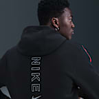 Hoodie de lã cardada com fecho completo Nike Sportswear City Side para homem