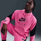 Sudadera con gorro sin cierre de tejido Fleece para hombre Nike Air