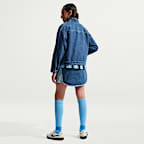 Chamarra de denim para niños talla grande Nike Sportswear Collection