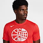 Playera de básquetbol Nike para hombre Canada Practice
