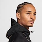 Chamarra de fútbol con gorro repelente al agua para hombre Nike Strike+