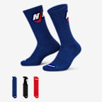 Nike Everyday Plus Cushioned Crew Socks (3 Pairs) - Multi-Color